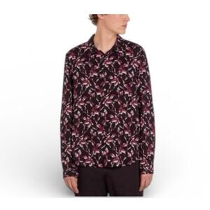 New men’s the Kooples spicy leaves button down shirt sz M